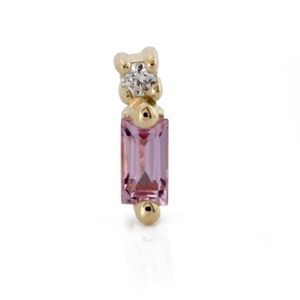 Pupil Hall pink sapphire earring
